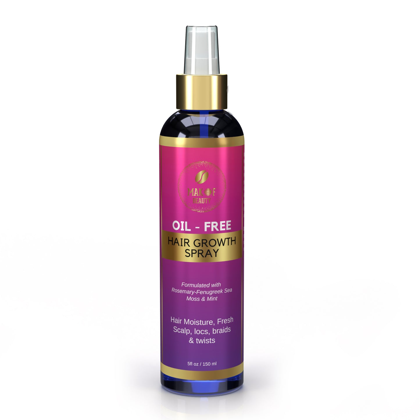Hair Growth Tonic Spray with Rosemary, Mint and Sea Moss, Scalp Treatment, Provide intense Hydration and Moisture. Speed Hair Growth Process and Soothe Scalp 5oz
