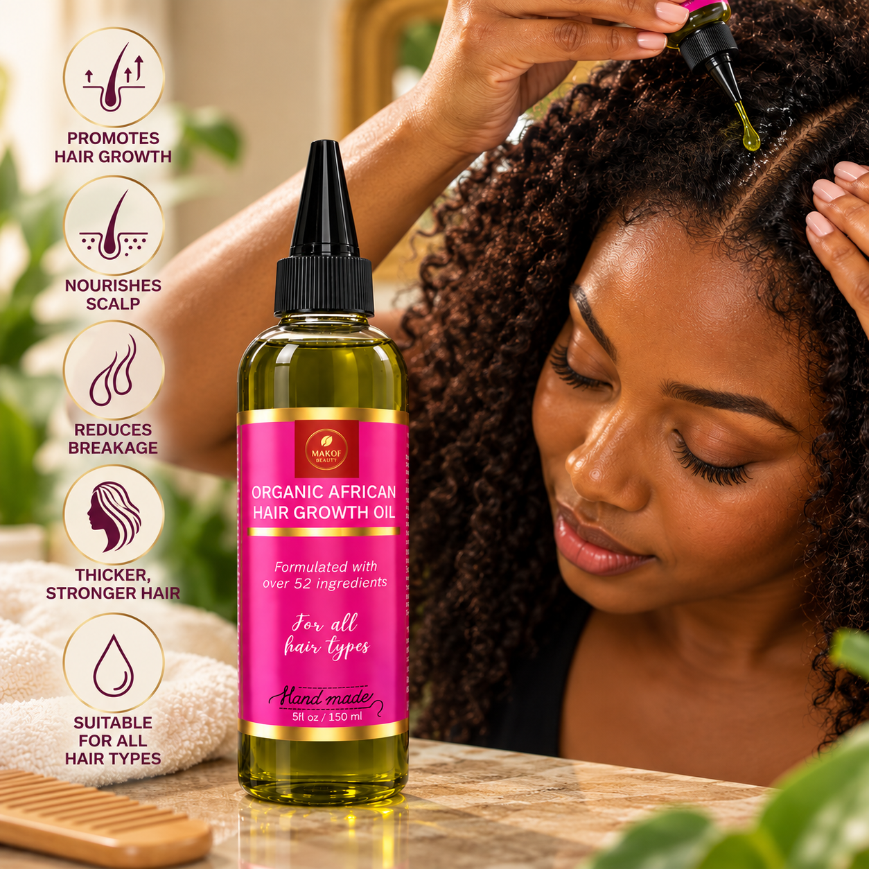HERBAL / CHEBE HAIR GROWTH OIL MIX