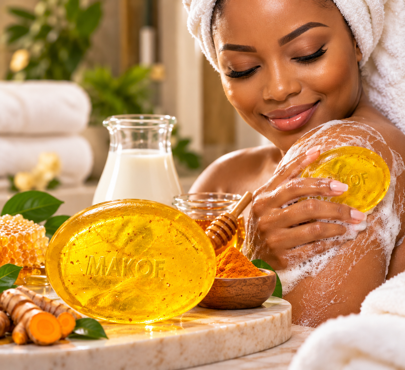 TURMERIC SOAP - BRIGHTENING - DARK SPOTS REMOVER
